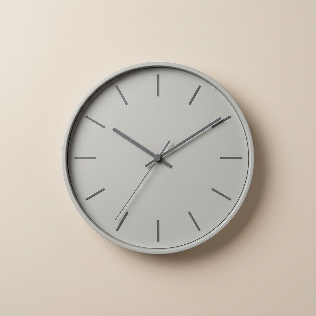 Reloj de pared moderno silencioso