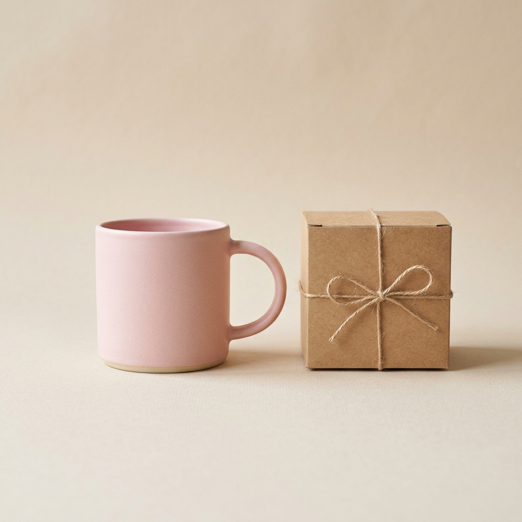 Taza de cerámica con caja regalo